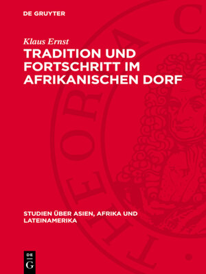 cover image of Tradition und Fortschritt im afrikanischen Dorf